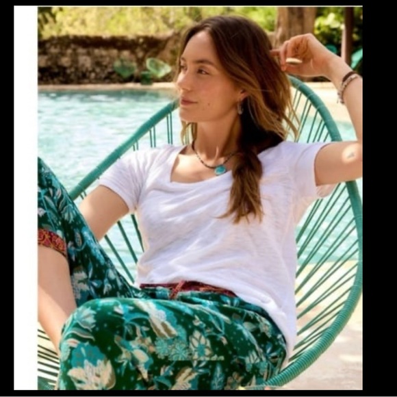 NWT NIP Sundance ultimate airy slub scoopneck $62 tee PXL - Picture 1 of 5